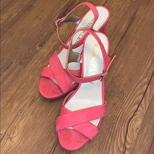 Pink block heels 💕💕